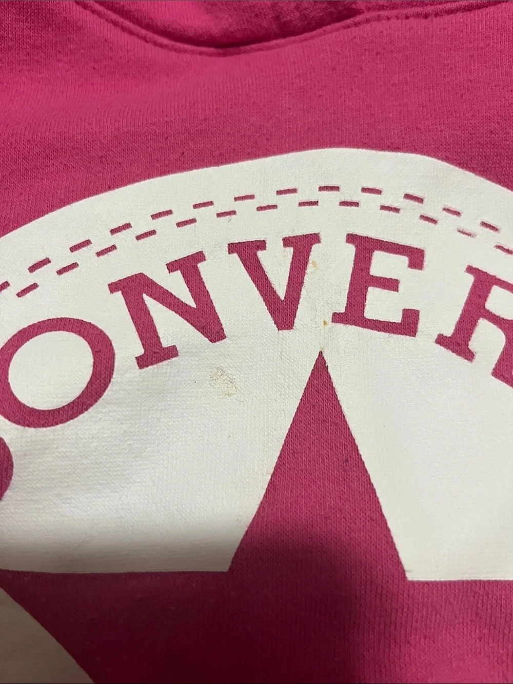 Converse Hot Pink Pullover Hoodie with White All Star Logo